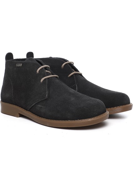 Kadın Antrasit Kauçuk Taban Hakiki Deri Bot modelleri