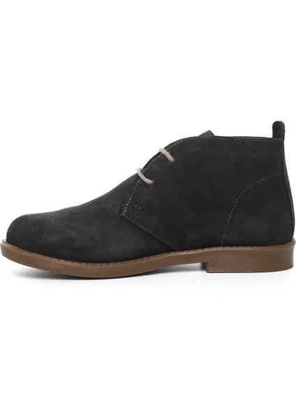 Kadın Antrasit Kauçuk Taban Hakiki Deri Bot fırsatları