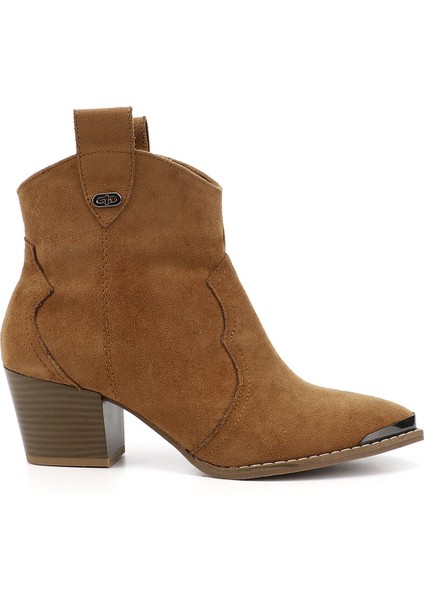 Gön Sivri Burun Topuklu Western Kovboy Kadın Günlük Bot 32133