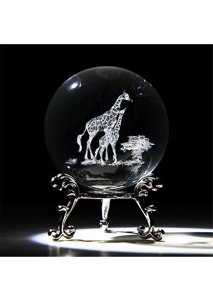 3D Lazer Oyulmuş Yıldızlı Kristal Dekoratif Top Figürin 60MM Cam Küre Kağıt Ağırlığı Stand Art Decor Crafts H (Yurt Dışından) fırsatları