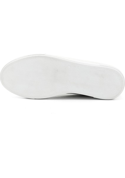 Kadın Siyah Bağcıklı Dolgu Taban Hakiki Deri Sneaker indirimleri