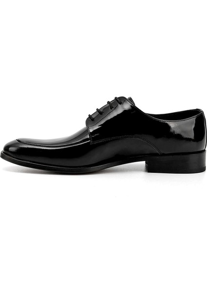 Erkek Siyah Bağcıklı Kösele Taban Hakiki Deri Klasik Ayakkabı fırsatları