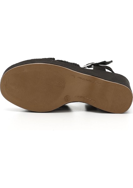 Gön Dolgu Taban Örgü Kadın Sandalet 49997 fırsatları