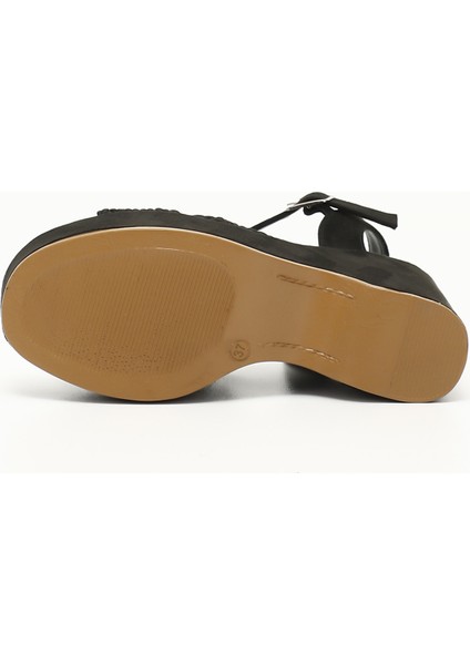 Gön Dolgu Taban Örgü Kadın Sandalet 49997 indirimleri