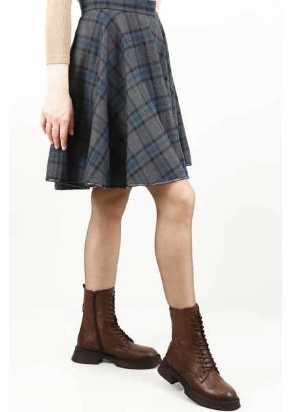 Gön Hakiki Deri Yuvarlak Burun Termo Taban Bağcıklı Fermuarlı Kadın Postal Bot 51455 fiyatları