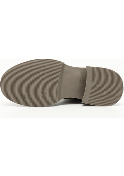 Gön Hakiki Deri Yuvarlak Burun Termo Taban Bağcıklı Fermuarlı Kadın Postal Bot 51455 indirimleri