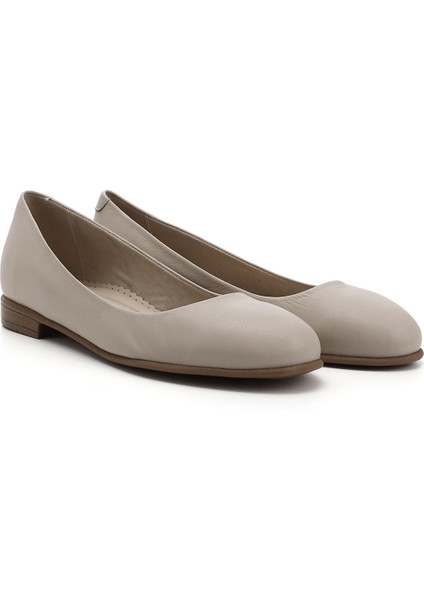 Kadın Antik Bej Hakiki Deri Babet modelleri