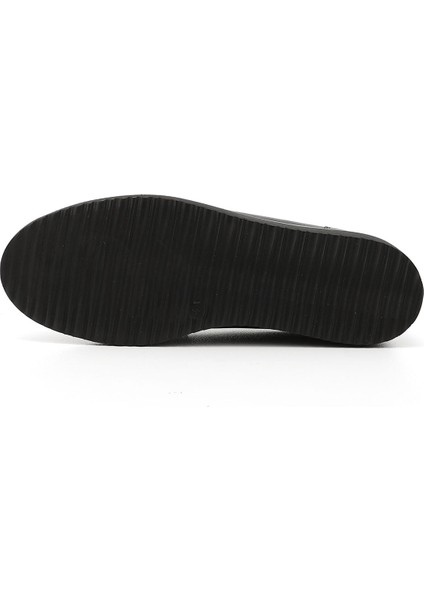 Gön Hakiki Deri Yuvarlak Burun Dolgu Taban Loafer Kadın Günlük Ayakkabı 24092 indirimleri