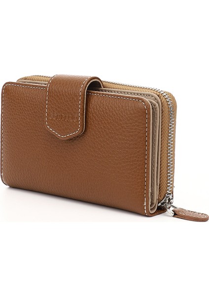 Kadın Taba Yatay Hakiki Deri Cüzdan modelleri