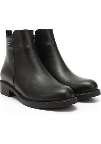 Kadın Siyah Fermuarlı Termo Taban Bot modelleri