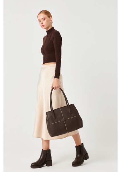 Kadın Kahve Antik Hakiki Deri El ve Omuz Çantası fiyatları