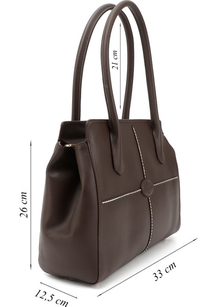 Kadın Kahve Antik Hakiki Deri El ve Omuz Çantası modelleri