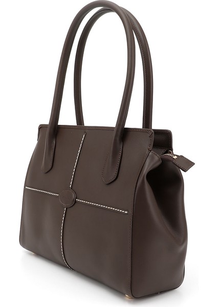 Kadın Kahve Antik Hakiki Deri El ve Omuz Çantası fırsatları