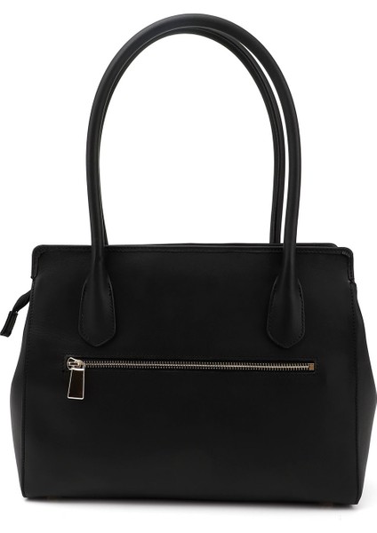 Kadın Siyah Hakiki Deri El ve Omuz Çantası indirimleri