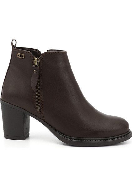 Sivri Burun Kauçuk Taban Topuklu Püsküllü Kadın Günlük Bot 20431