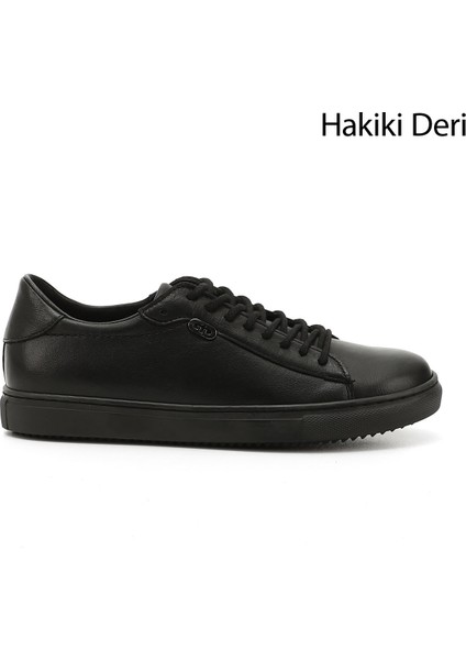 Gön Hakiki Deri Yuvarlak Burun Bağcıklı Kadın Sneaker 24237