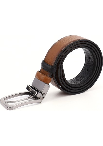 Gön Hakiki Deri Çift Taraflı Erkek Kemer 13423 modelleri