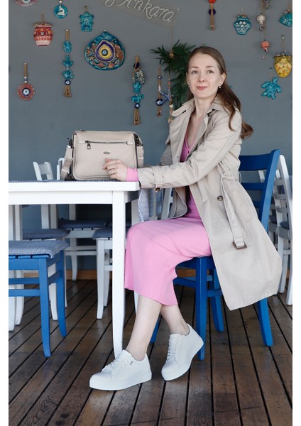 Gön Hakiki Deri Yuvarlak Burun Düz Taban Bağcıklı Kadın Sneaker 24240 fiyatları