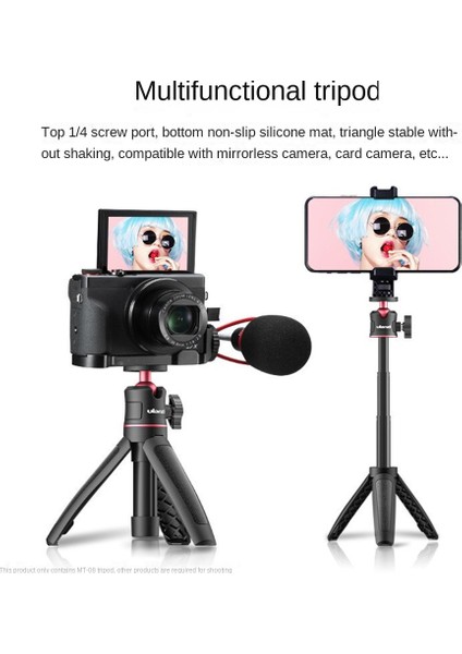 Ulanzi Mt-08 Telefon Mini Taşınabilir Selfie Stick1/4inch Vidalı Ballhead Evrensel Kamera Dslr Aksesuarları Için Katlanabilir Tripod (Yurt Dışından) fiyatları