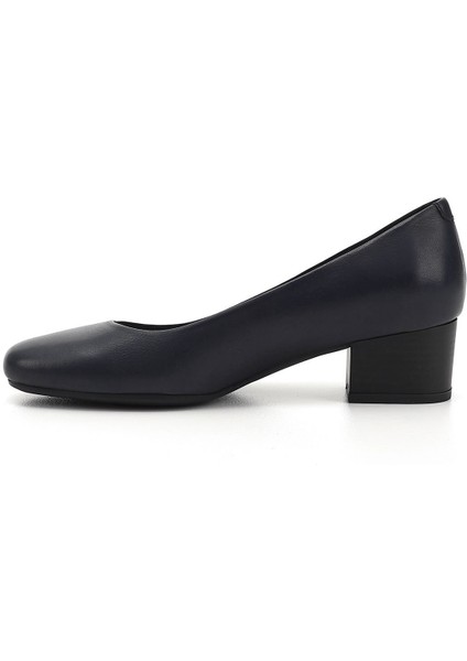 Gön Hakiki Deri Yuvarlak Burun Kısa Kalın Topuklu Kadın Ayakkabı 24100 fırsatları