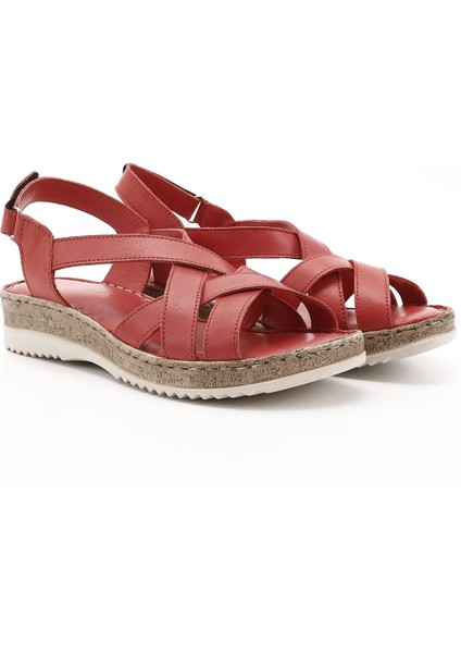 Gön Hakiki Deri Dolgu Taban Sandalet 45041 fiyatları