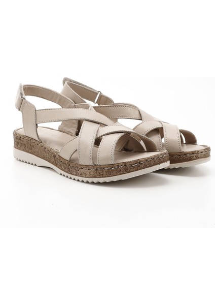 Gön Hakiki Deri Dolgu Taban Sandalet 45041 fiyatları