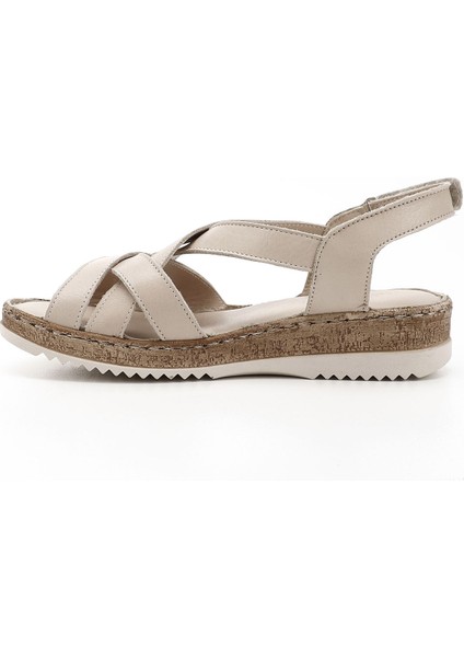 Gön Hakiki Deri Dolgu Taban Sandalet 45041 modelleri