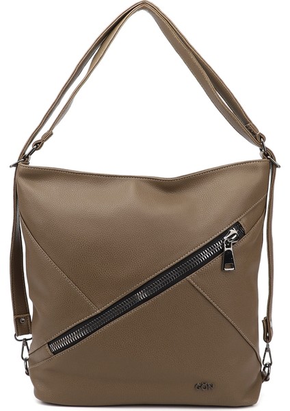 Kadın Vizon Uzun Askılı Omuz ve Sırt Çantası