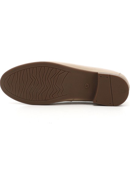 Gön Hakiki Deri Yuvarlak Burun Düz Taban Kadın Babet 24158 indirimleri