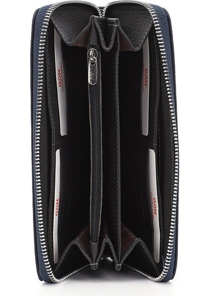 Kadın Lacivert Yatay Hakiki Deri Cüzdan fırsatları