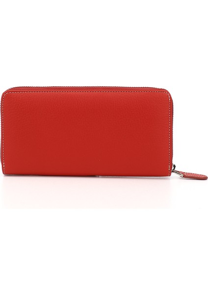 Kadın Kırmızı Yatay Hakiki Deri Cüzdan indirimleri
