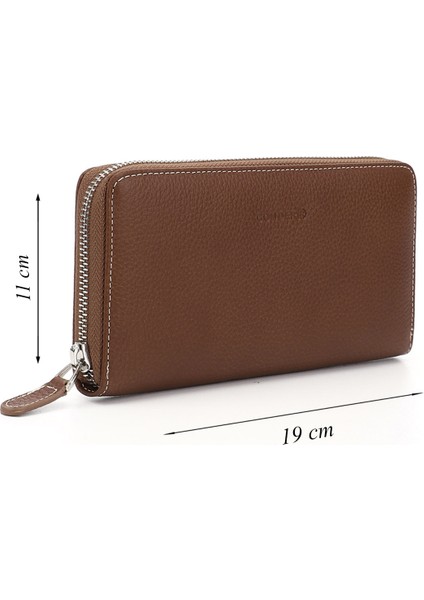 Kadın Taba Yatay Hakiki Deri Cüzdan fiyatları