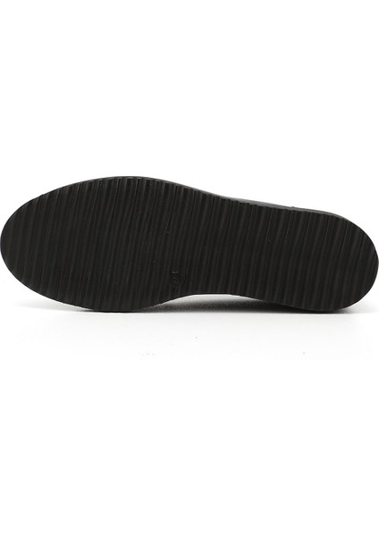 Kadın Antik Lacivert Dolgu Taban Hakiki Deri Loafer Ayakkabı indirimleri