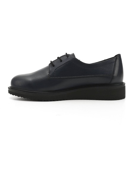 Gön Hakiki Deri Yuvarlak Burun Dolgu Taban Bağcıklı Kadın Ayakkabı 24074 fırsatları