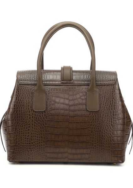 Kadın Koyu Vizon Hakiki Deri El ve Omuz Çantası indirimleri