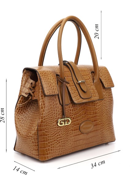 Kadın Taba Hakiki Deri El ve Omuz Çantası modelleri