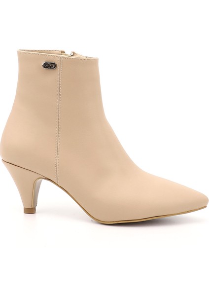 Gön Sivri Burun Ince Topuklu Fermuarlı Kadın Günlük Bot 32132
