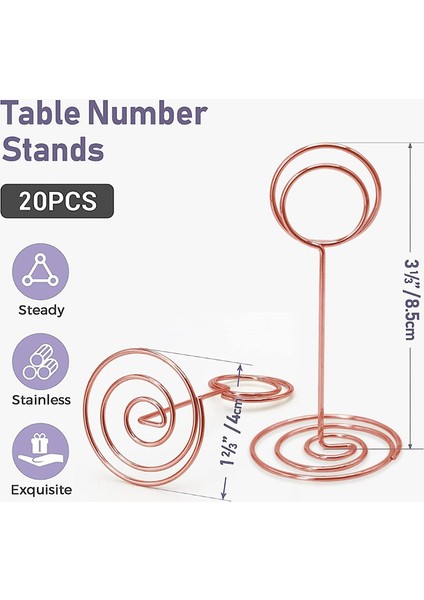 Tablo Numarası Tutucular 20PCS - 3.35 Inç Place Kart Tutucu Tablo Numarası Düğün Partisi Mezuniyet Resepsiyonu C Için (Yurt Dışından) fiyatları
