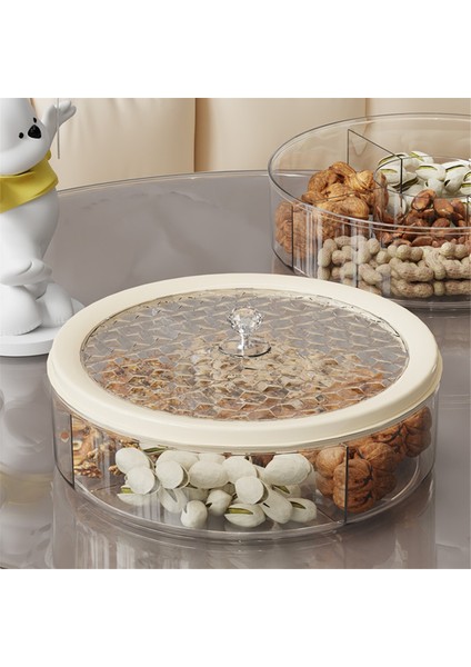 Şeffaf Lüks Meyve Plakalı Kapaklı Büyük Kapasiteli Şeker Kutusu Bölünmüş Atıştırmalık ve Kurutulmuş Meyve Saklama Kutusu (Yurt Dışından) modelleri