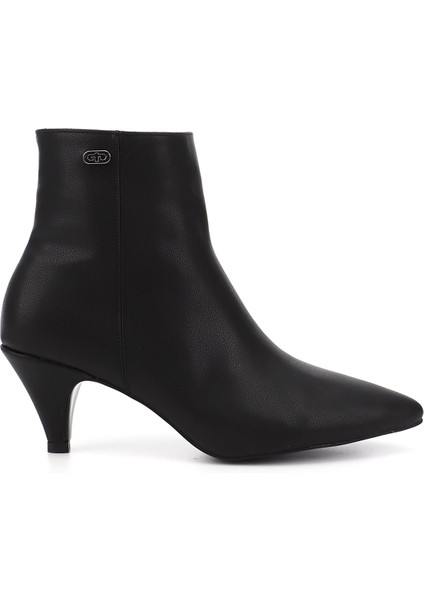 Sivri Burun İnce Topuklu Fermuarlı Kadın Günlük Bot 32132