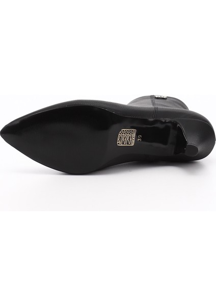 Sivri Burun İnce Topuklu Fermuarlı Kadın Günlük Bot 32132 fırsatları