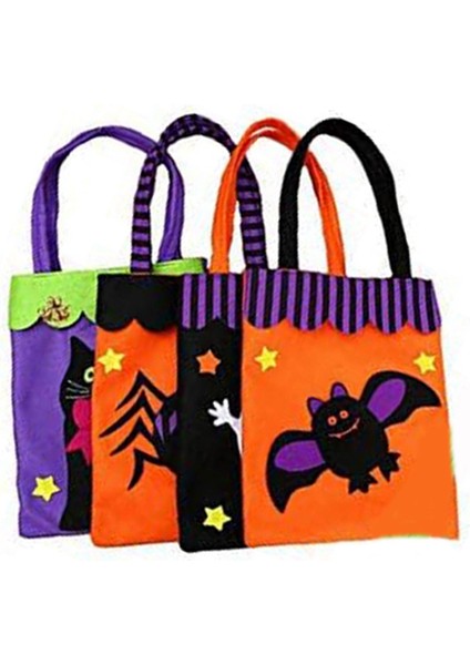 Cadılar Bayramı Şeker Çantaları Şeker Depolama Kepçesi Kabak Hayalet Şeker Çantası Tote Çantası Cadılar Bayramı Dekorasyonları Props A (Yurt Dışından) fırsatları