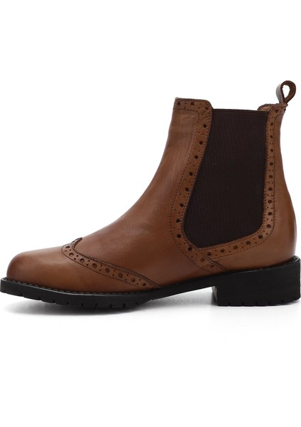 Kadın Taba Antik Kauçuk Taban Hakiki Deri Chelsea Bot fırsatları