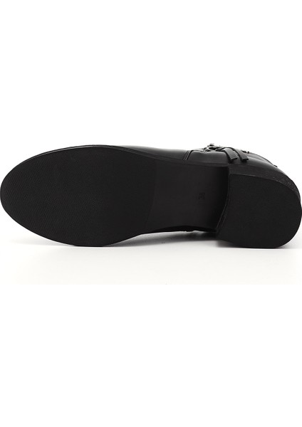 Gön Hakiki Deri Yuvarlak Burun Kauçuk Taban Topuklu Fermuarlı Püsküllü Kadın Bot 10416 indirimleri