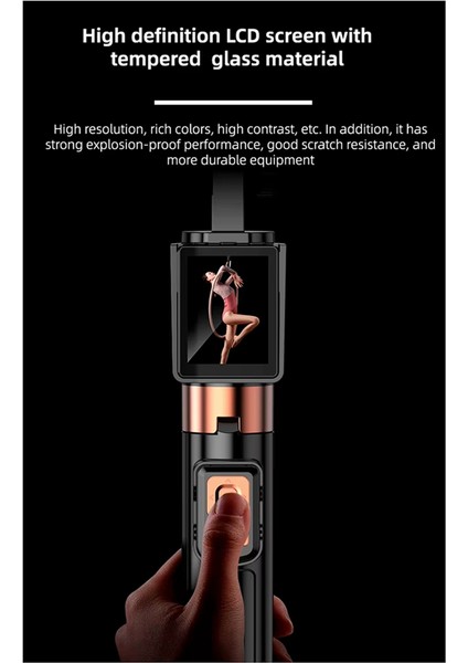 CL07 Ekran Yansıtma Selfie Stick Wifi Projeksiyon Ekranı Tripod Gerçek Zamanlı Ekran Akıllı Telefon Vlog Için Selfie Monitör (Yurt Dışından) fırsatları