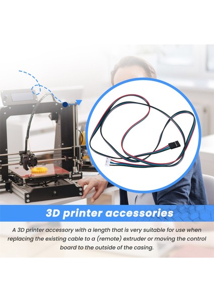Genişletilmiş Nema 17 Step Motor Kablosu 1m Uzunluğunda 4 6 Pin 3D Yazıcı Dupont (Yurt Dışından) indirimleri