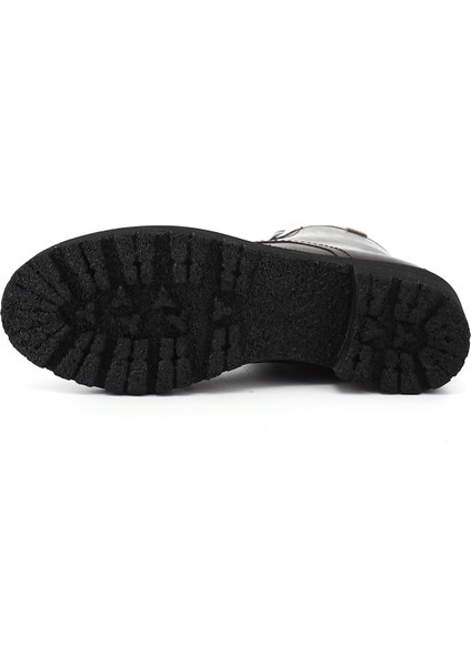 Kadın Kahve Antik Fermuarlı Kalın Topuklu Postal Bot indirimleri