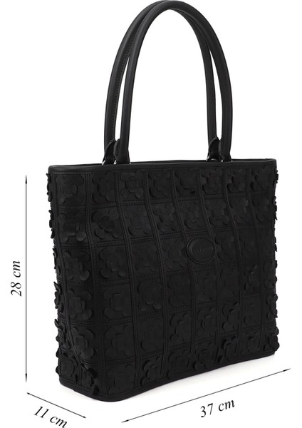 Kadın Siyah Hakiki Deri El ve Omuz Çantası fiyatları