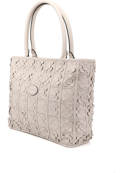 Kadın Bej Hakiki Deri El ve Omuz Çantası modelleri