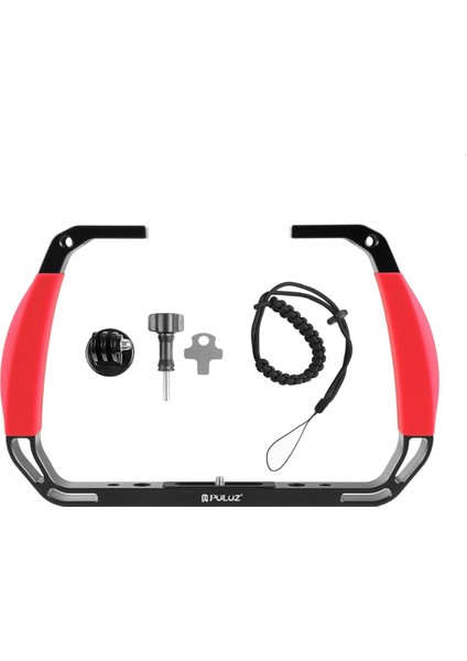 Gopro Spor Kamerası Için Puluz Djı Action4 Için Dalış Montajı 4 Genişleme Elde Taşınması Dalış Çok Fonksiyonlu Uygun Braket, Kırmızı (Yurt Dışından) fiyatları
